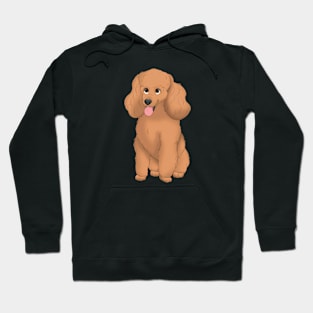 Red Miniature Poodle Dog Hoodie